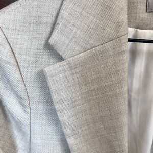 H&M Linen Look Blazer with Notched Lapel